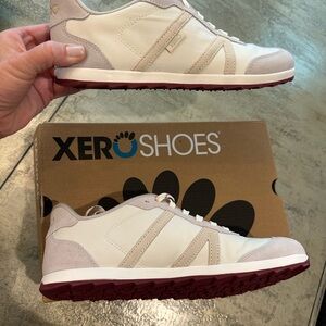 Xero Shoes White and Pink Sneakers